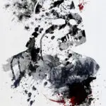 Paint splatter Darth vader