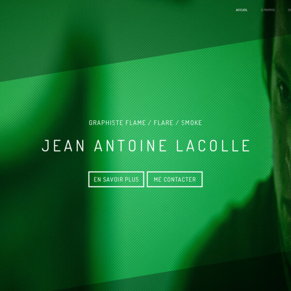 Page de contact pour le site web Jean-Antoine Lacolle