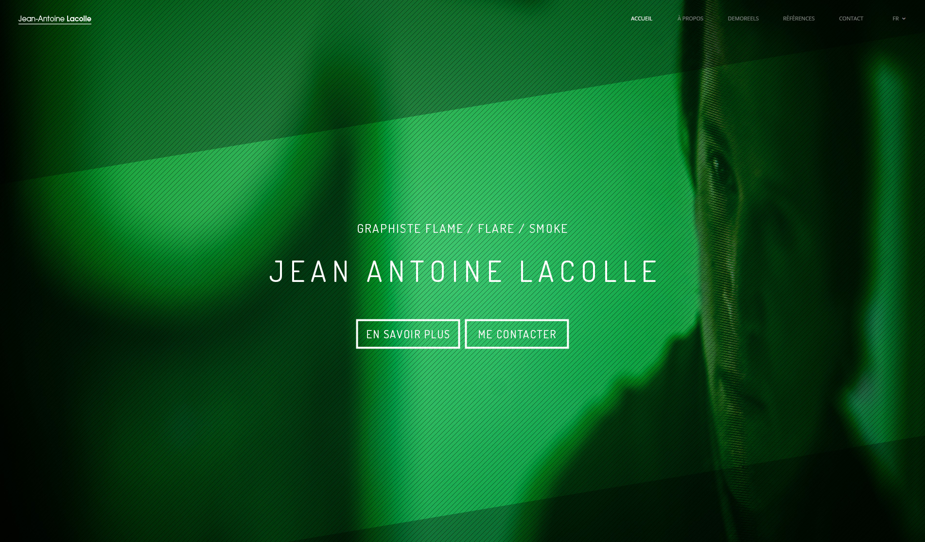 Page de contact pour le site web Jean-Antoine Lacolle