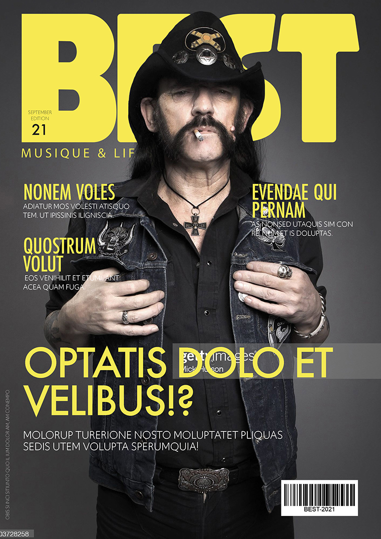 Magazine BEST couverture avec Lemmy Kilmister