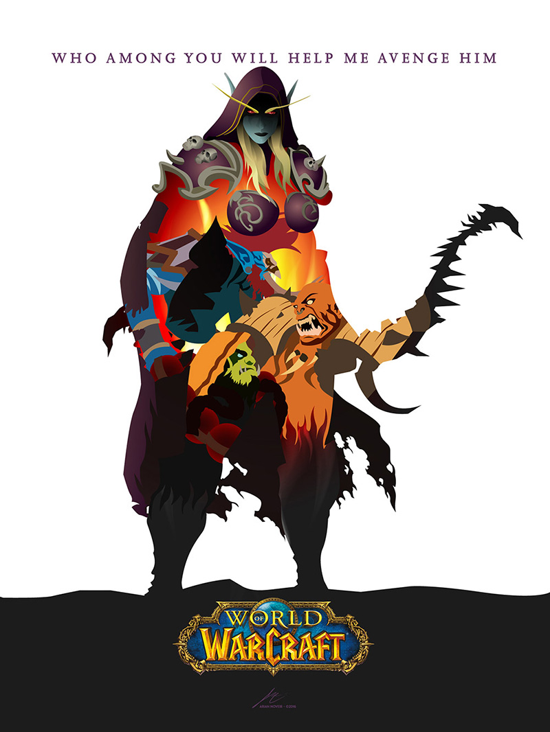 L'illustration finale de Sylvanas pour Blizzard