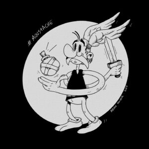 Inktober 2025 - jour 1 : Moustache